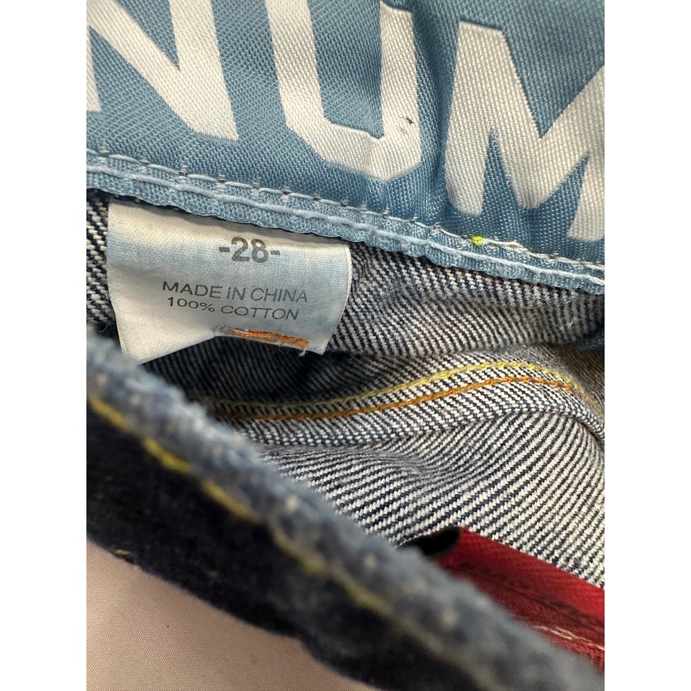 Vintage Platinum FUBU Women's Denim Shorts Size 28 Fat Albert Dumb Donald Y2K - Picture 9 of 11